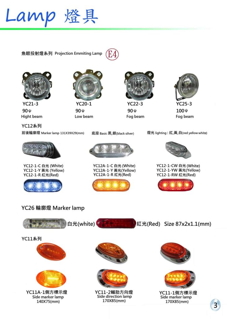 詠晨汽車材料產品型錄第 03 頁