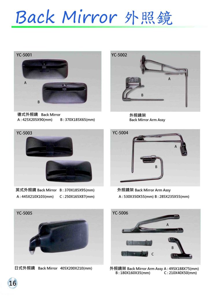 詠晨汽車材料產品型錄第 16 頁