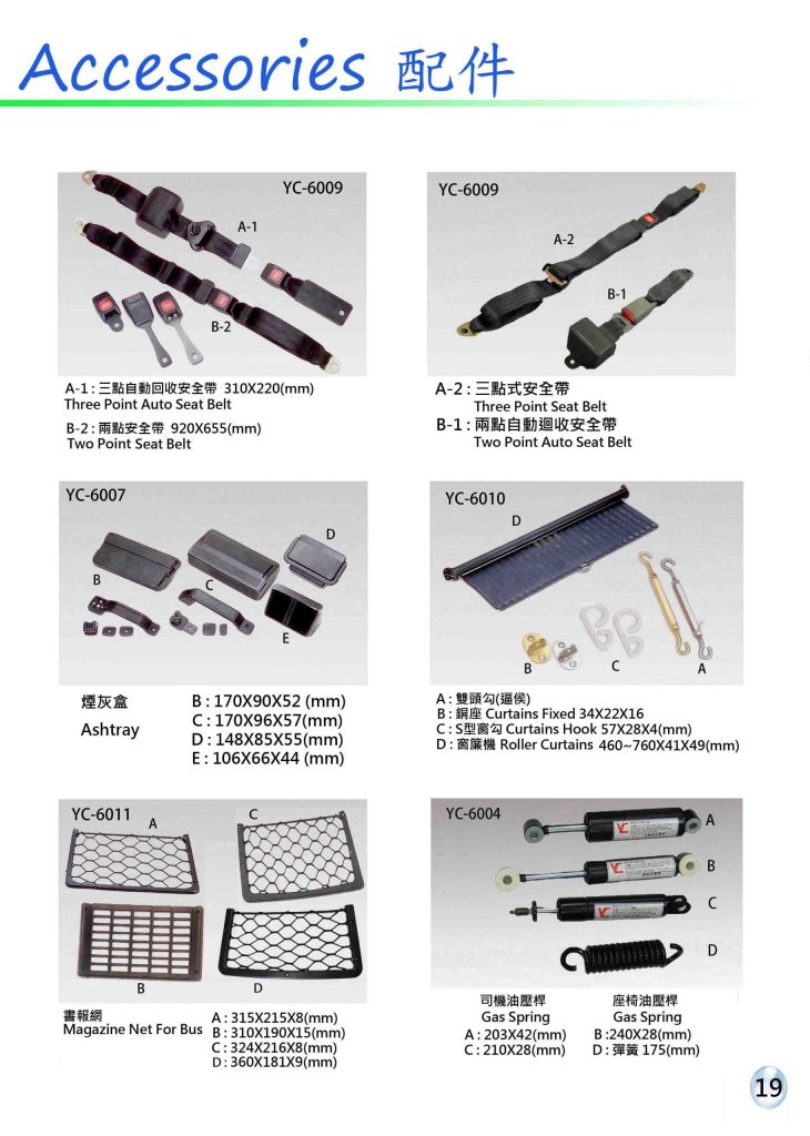 詠晨汽車材料產品型錄第 19 頁