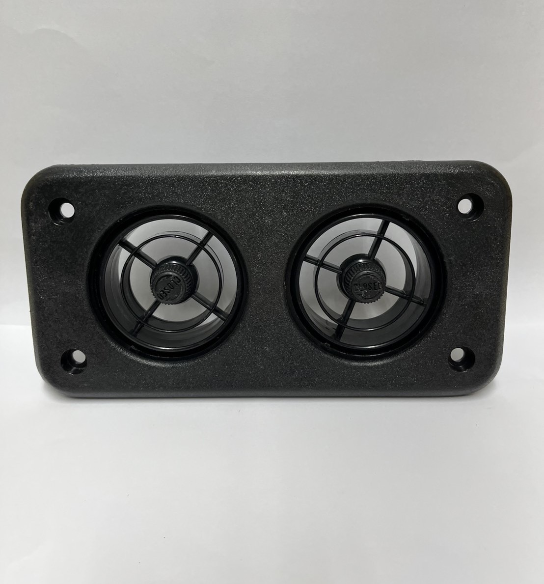 YC-1009-2 新型出風口雙孔 195x97x50(mm) 喇叭頭